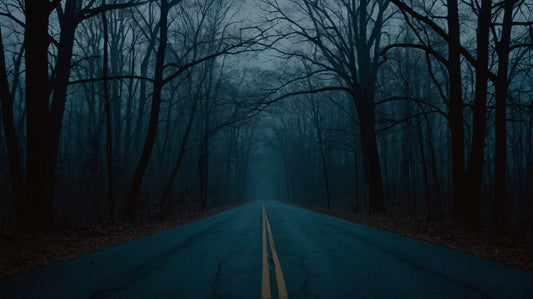La route qui regarde en retour