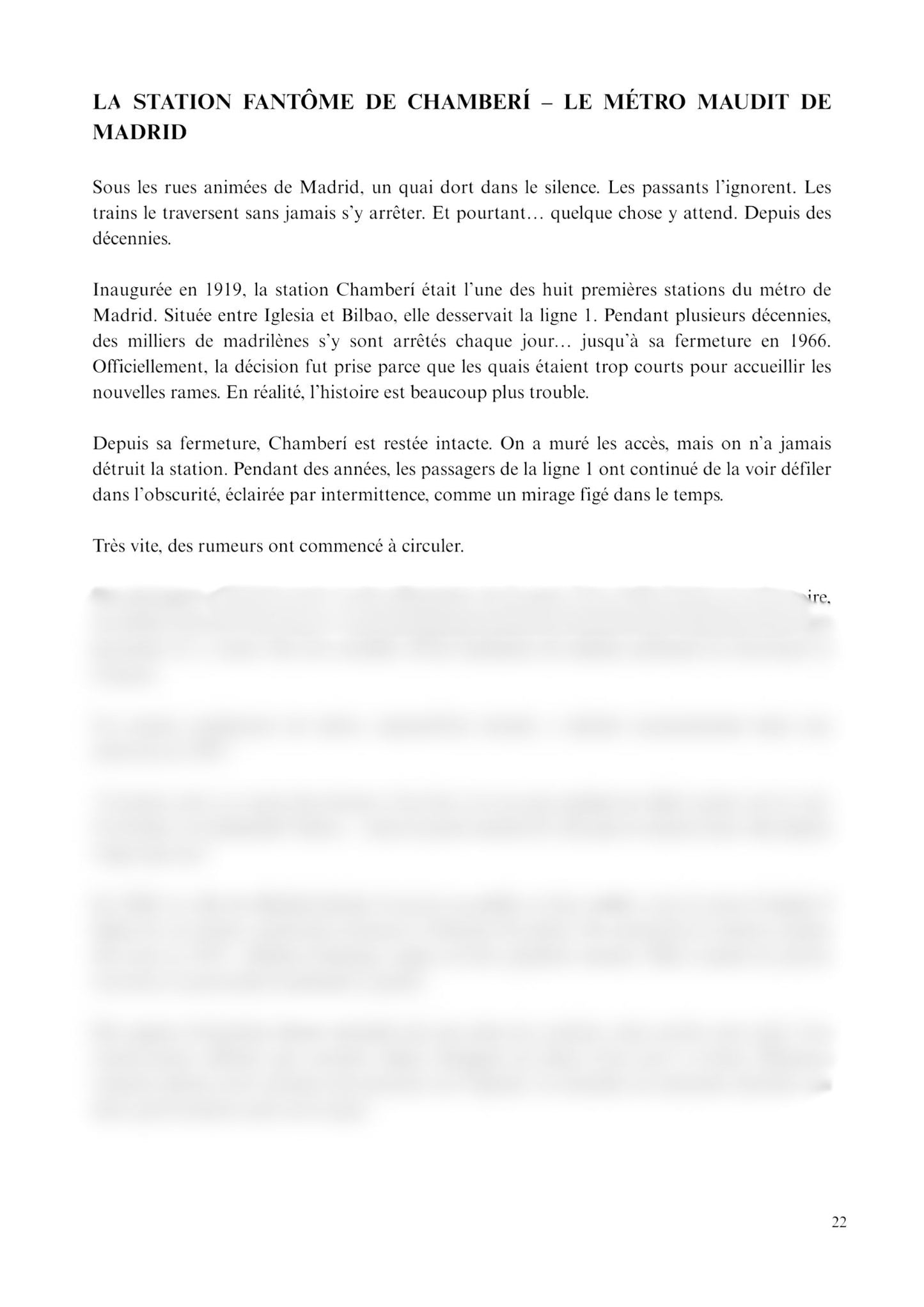 Légendes Urbaines – Volume 1