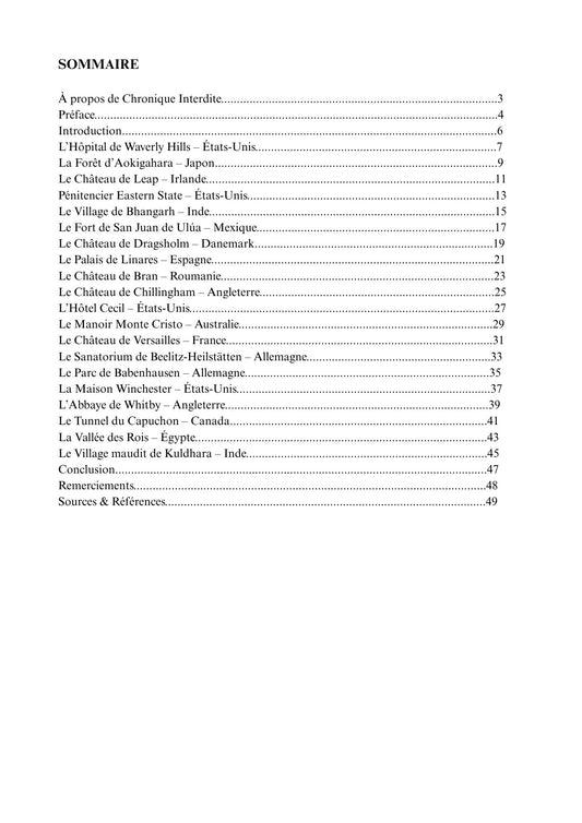 Lieux Hantés – Volume 1 | 20 lieux à travers l’Europe, l’Asie et les Amériques